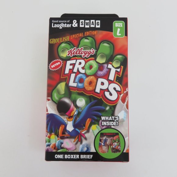 (#N) SWAG Kellogg's Retro Froot Loops Boxer Brief Underwear Red Men’s - Picture 2 of 9